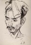 Nikolay Fechin Portrait of man oil painting reproduction